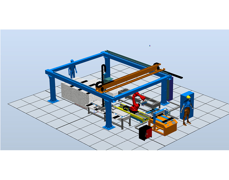 光伏鋁型材涂膠機(jī)器人生產(chǎn)線(xiàn)